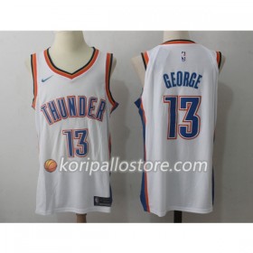 Oklahoma City Thunder Paul George 13 Nike 2017-18 Valkoinen Miesten Pelipaidat Swingman 
